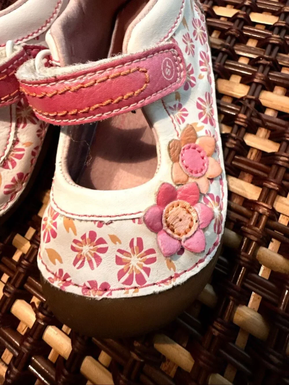 Stride Rite Mary Jane leather slip one shoes